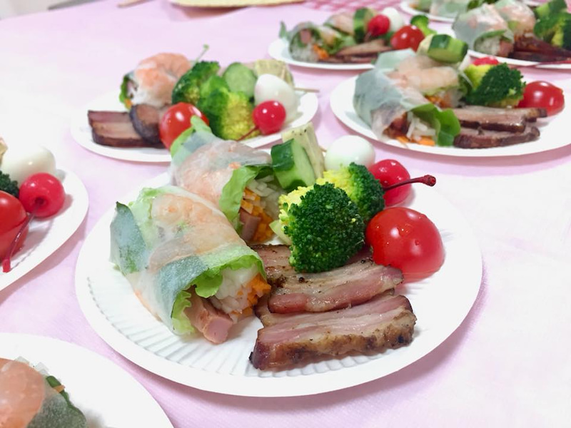ハーブ新年会の料理の写真