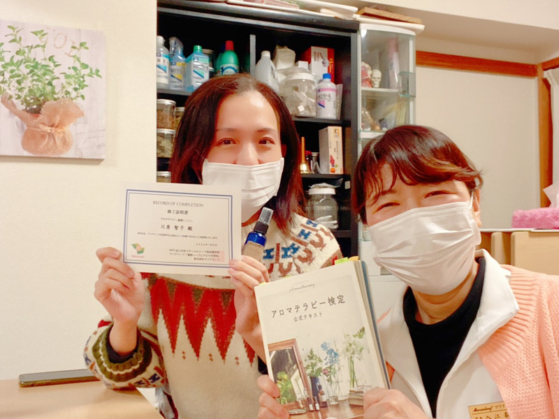 生徒さまと入江泰子の写真
